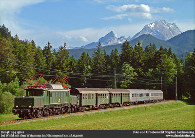 Mit dem Eilzug zum Watzmann - Fotozug Freilassing - Berchtesgaden am 18.6.2006
