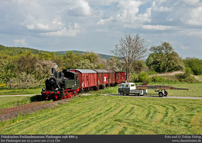 Güterzugdampf beim Rhönzügle - Fotogüterzüge am 22.5.2010