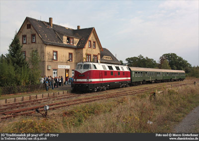 150 Jahre Strecke Borsdorf  – Grimma - Sonderzüge am 18.9.2016