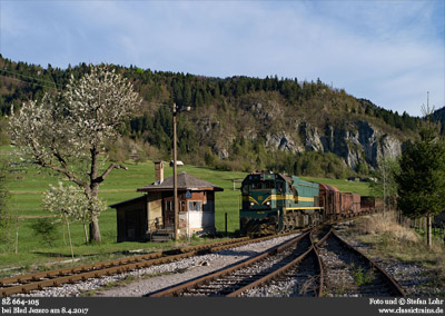 Zwei Tage Wocheinertalbahn mit Dieselersatz - Fotozug am 8.4.2017