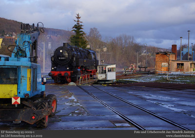 95 0009-1 im Lokbahnhof Sonneberg