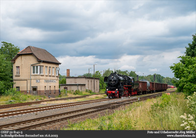 Reichsbahndampf in der Lausitz - Fotozug am 16.6.2023